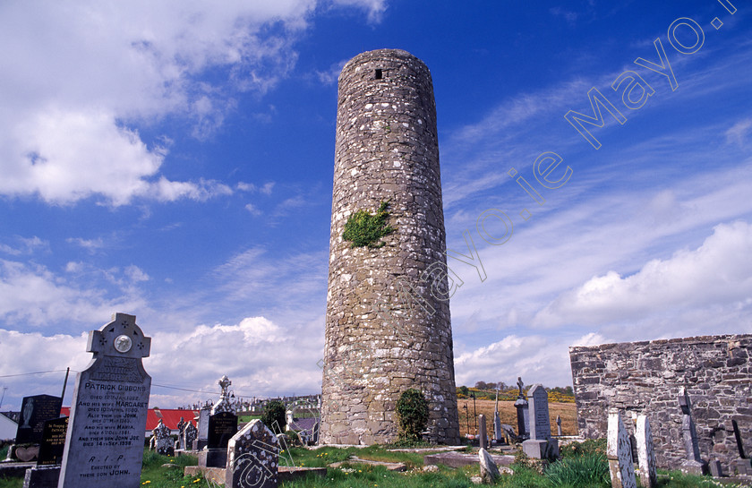 Round-Tower-Aughagower 
 Aughagower Round Tower, County Mayo, Ireland.