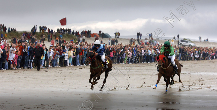 Beach-Racing 
 Pony and Horse racing Keel Beach Achill Island, the first time racing has taken place since 1956. 
Pic; Michael Mc Laughlin