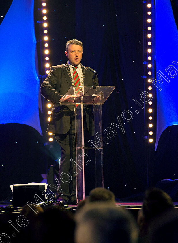 Mayo-Day-Saturday-2015 1995 
 Cathaoirleach Mayo County Council Damien Ryan's address at Mayo Day Live in the Royal Theatre castlebar for the Mayo Day Celebrations. Pic: Michael Mc Laughlin